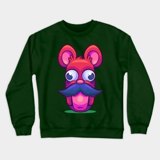 Mouse-stache Crewneck Sweatshirt